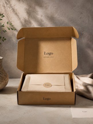 Custom corrugated mailer boxes branded inside and out for DTC shipping