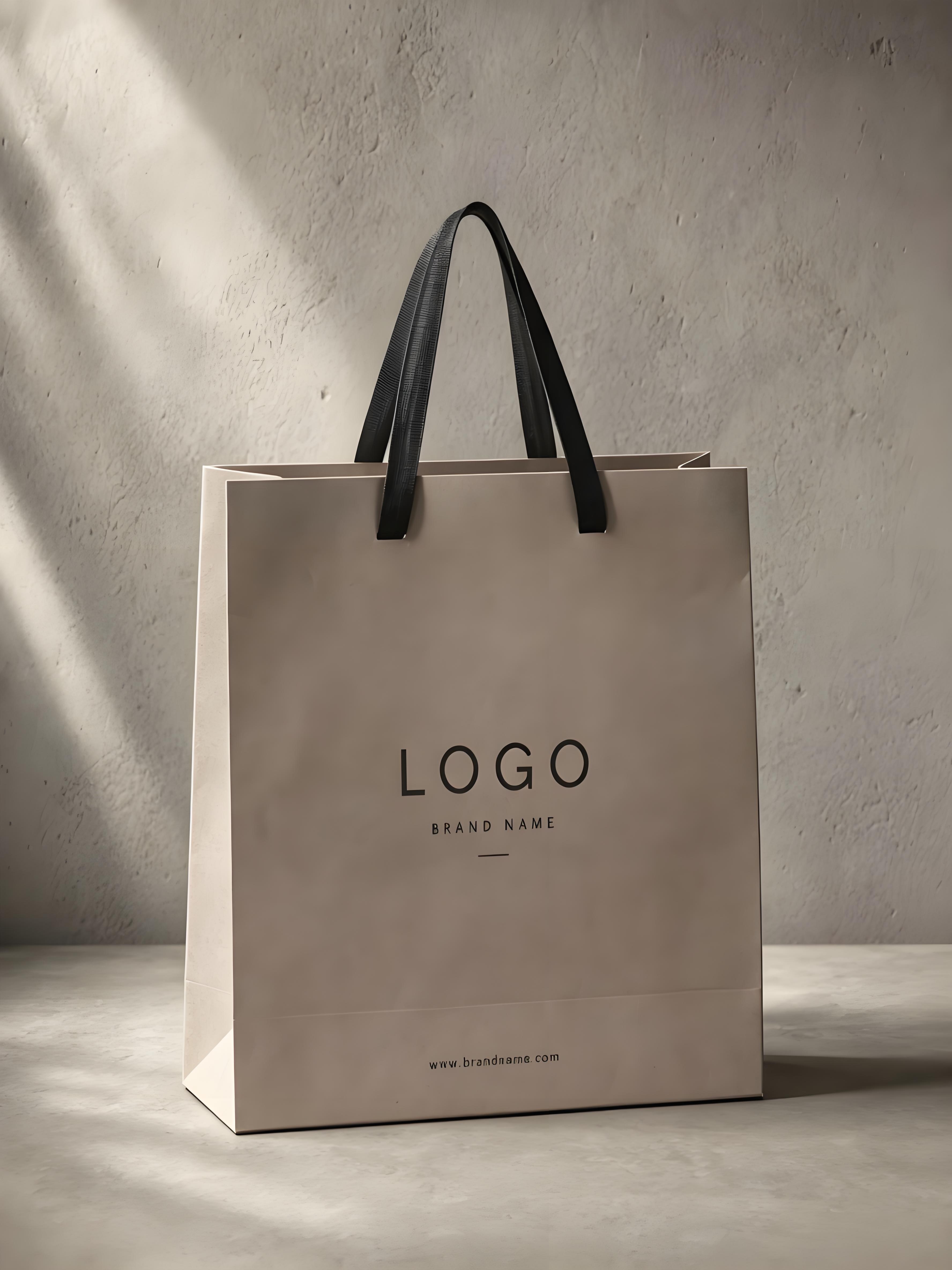 Custom retail paper bags in flat-handle and SOS formats for stores