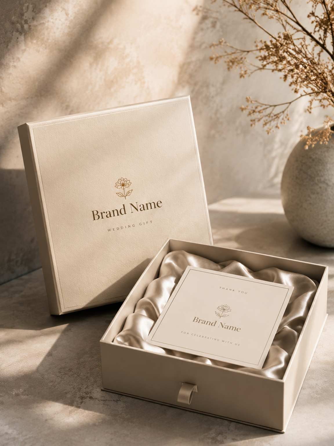 Custom gift boxes with ribbon closures for seasonal and corporate gifting