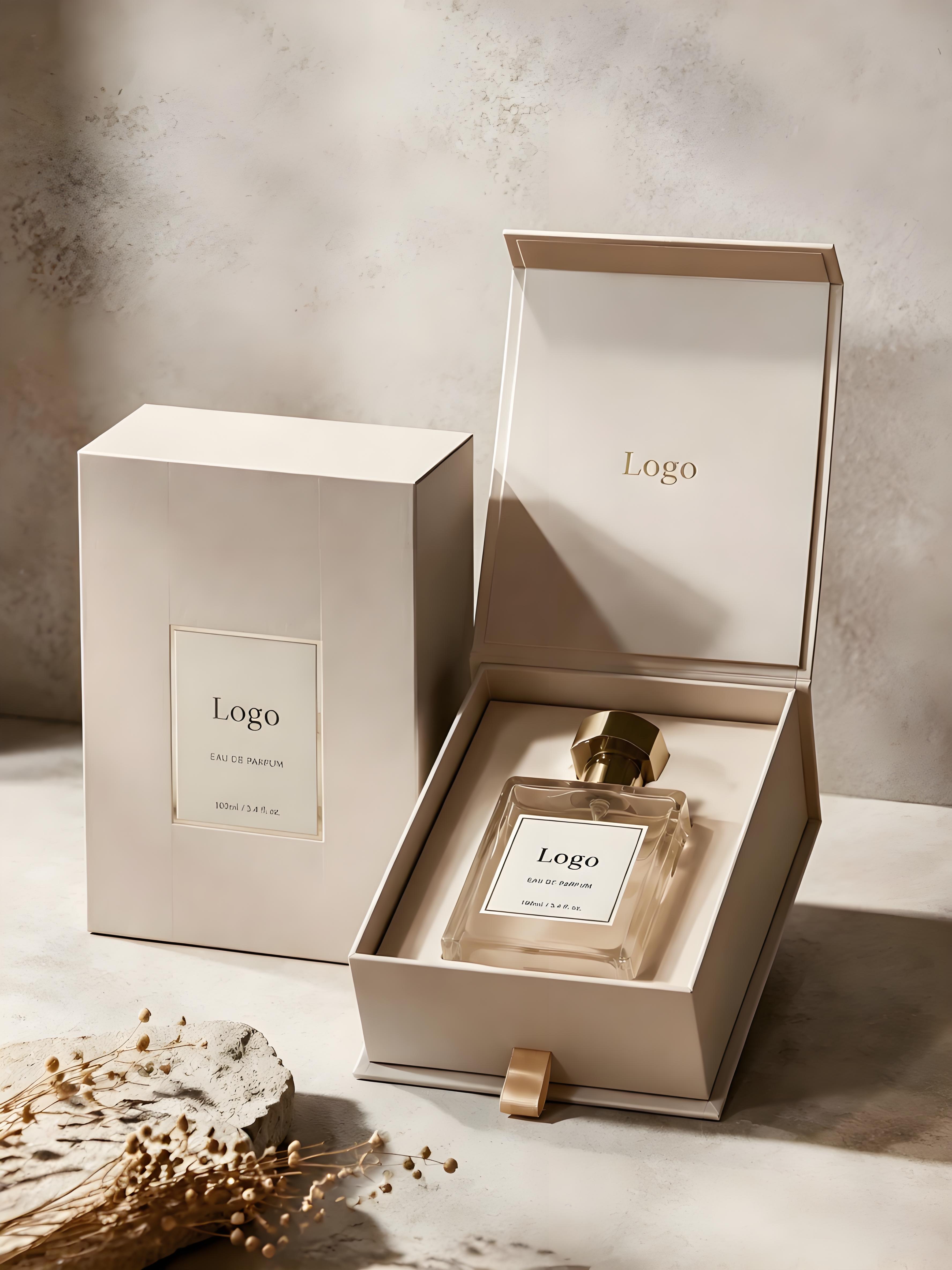 Perfume packaging boxes with foil stamping for fragrance brands