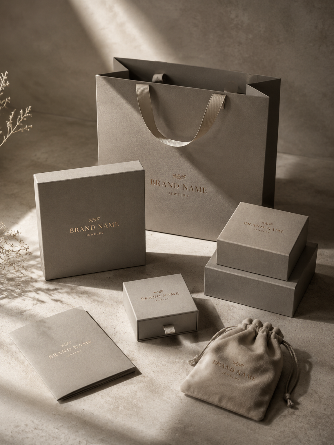 Aurum Cosmetics rigid box with soft-touch lamination