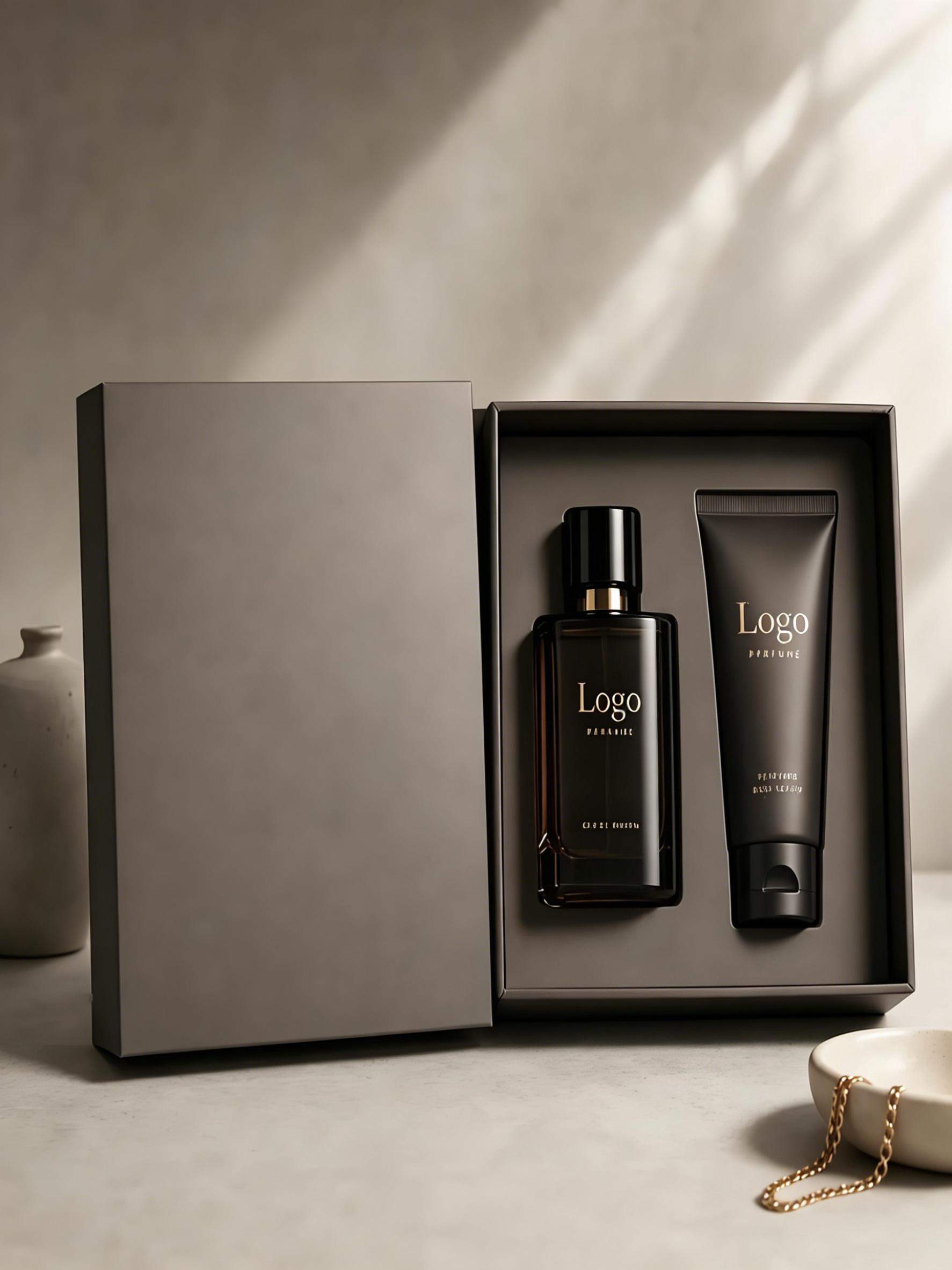 Lumen Skincare rigid outer box with magnetic closure