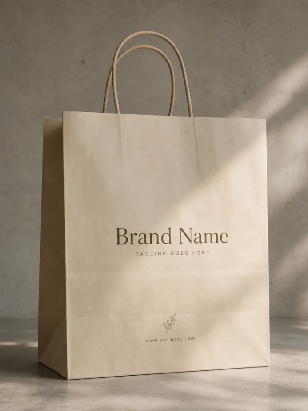 Custom rope handle paper bags for premium retail and hampers