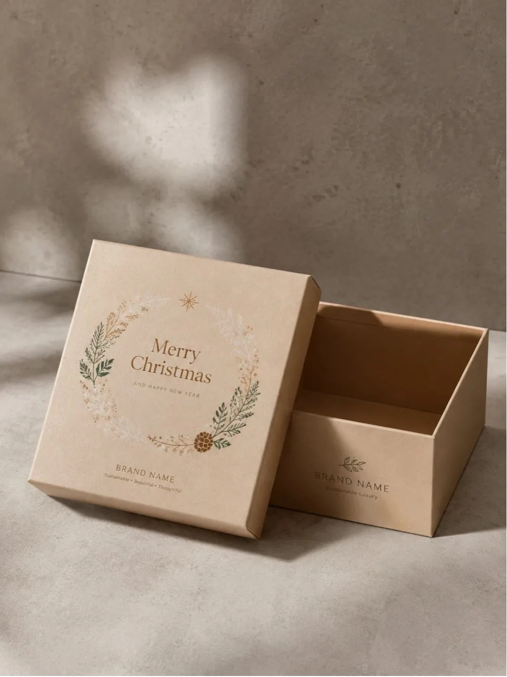 Custom two-piece boxes with separate base and lift-off lid for retail