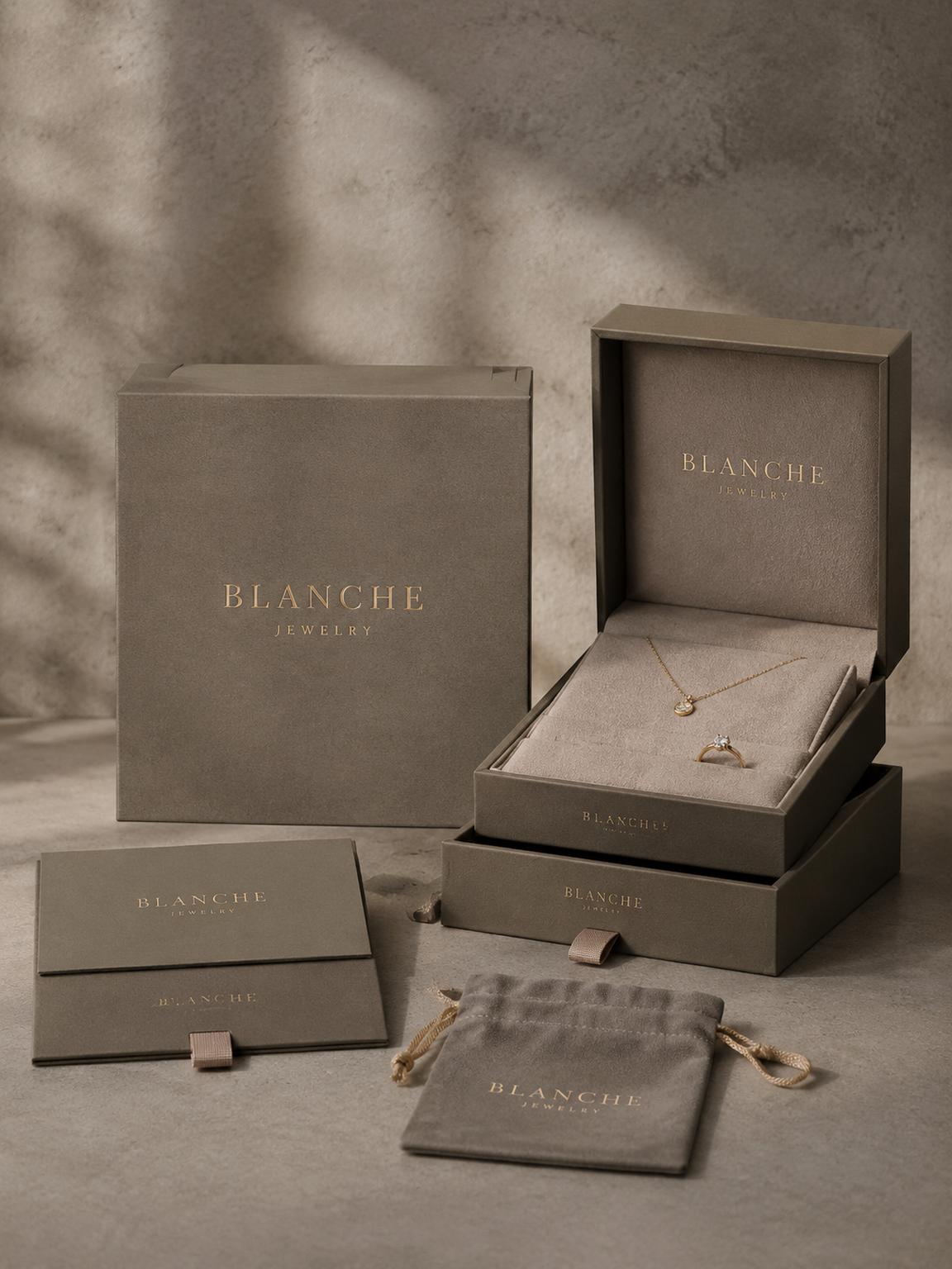 Custom Book Style Boxes — interior view and craftsmanship details