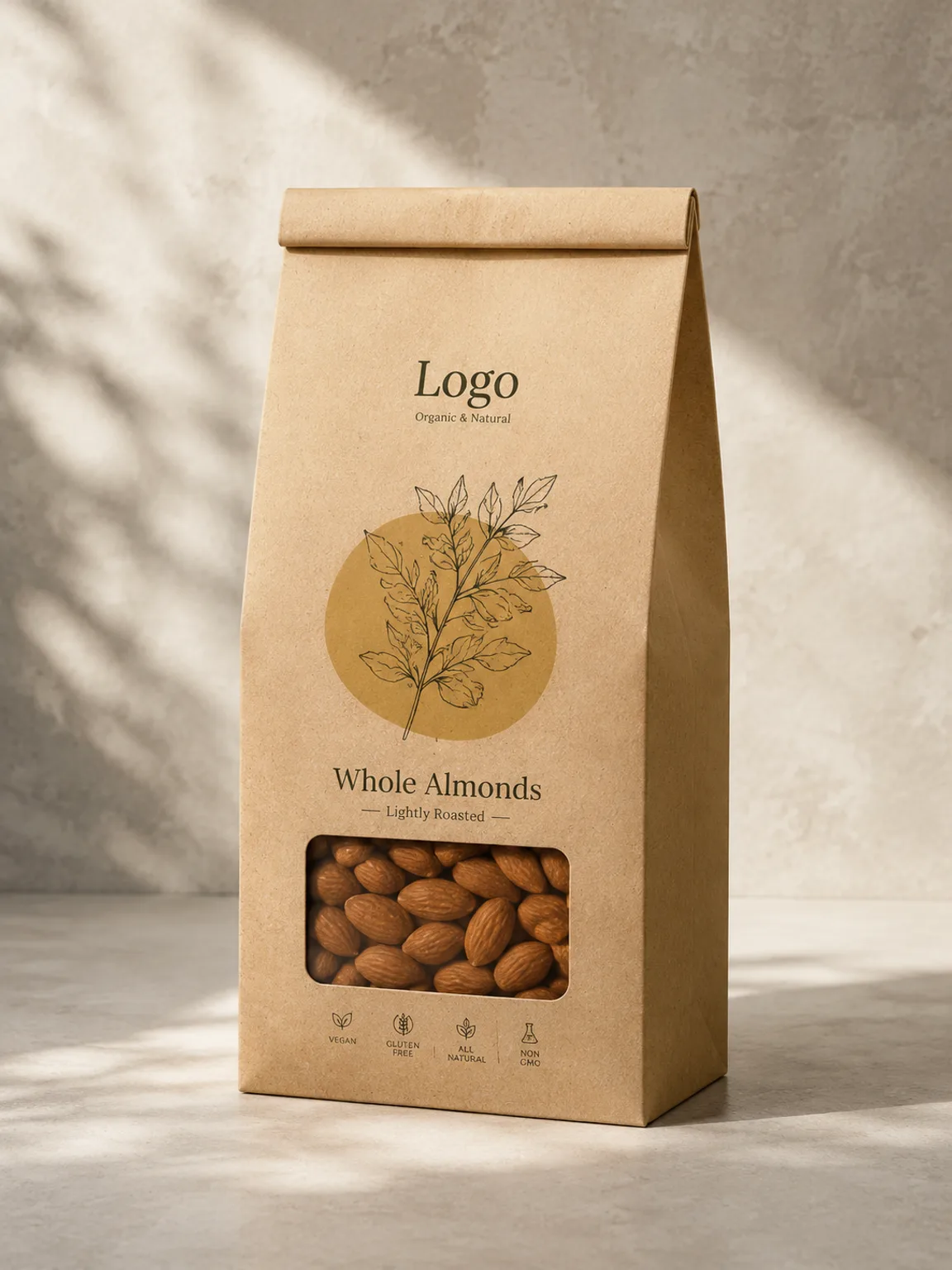 Custom Flat Handle Paper Bags