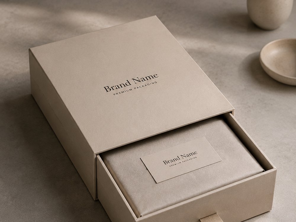 Custom Gift Boxes — interior view and craftsmanship details