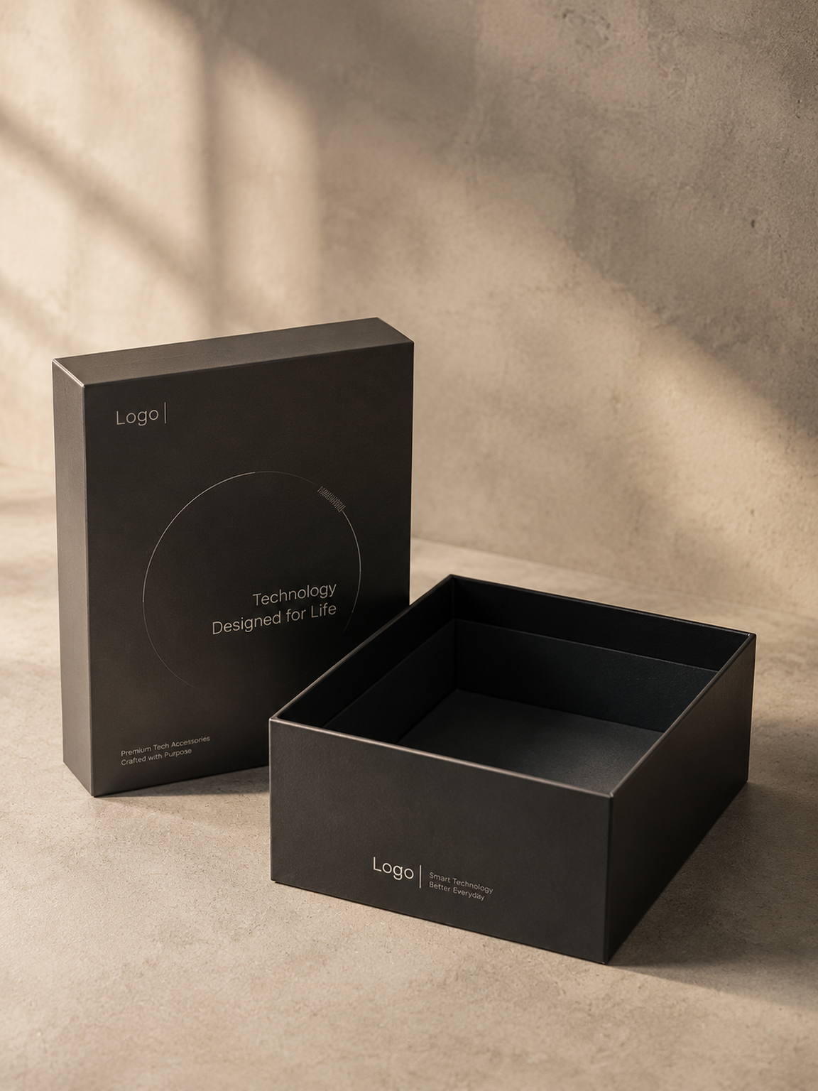 Custom Setup Boxes — interior view and craftsmanship details