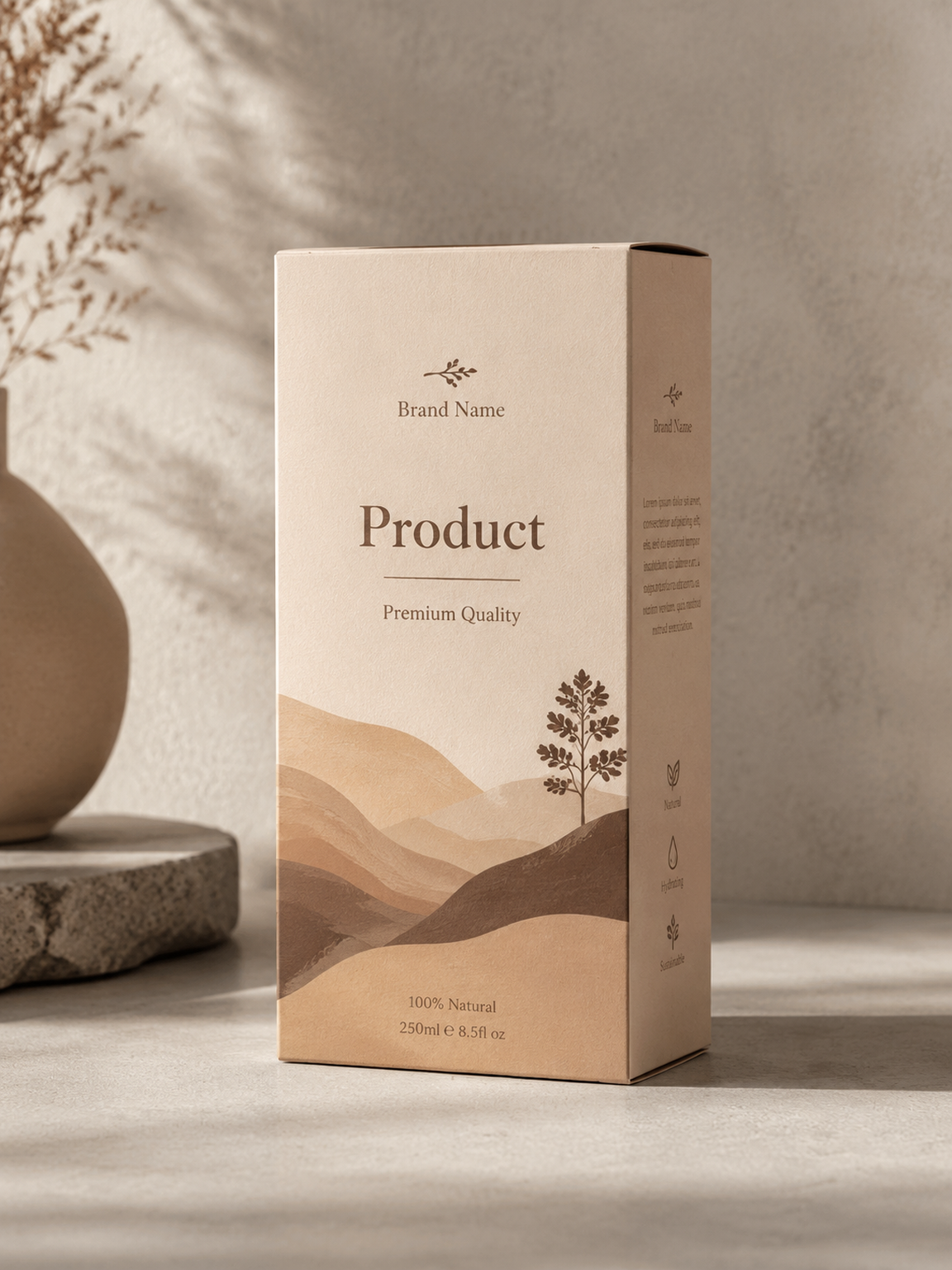 Custom SOS paper bags with block-bottom for food service and grocery