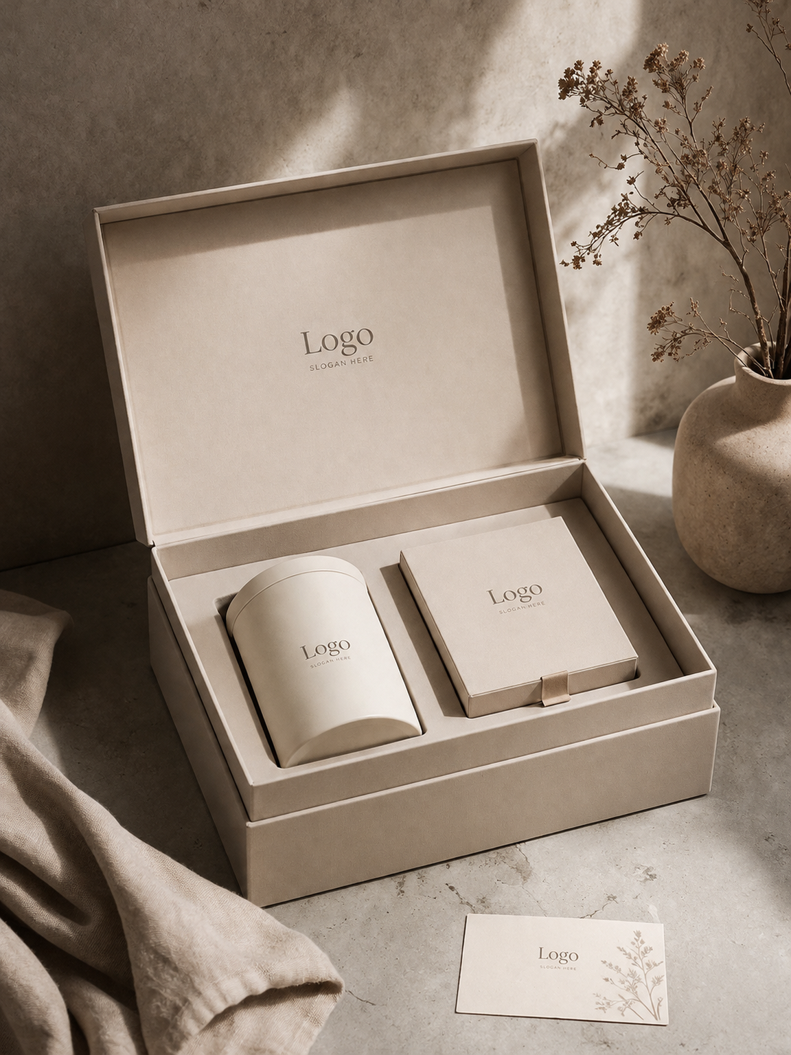 Custom tote paper bags with open-top design for retail and lifestyle